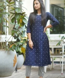 The Stitches Margazhi Moments Ragini - Navy Blue