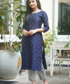 The Stitches Margazhi Moments Ragini - Navy Blue