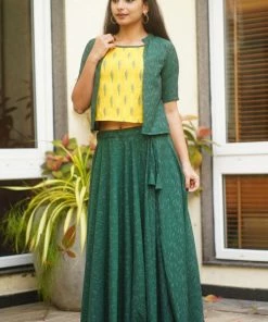 The Stitches Margazhi Moments Vahini - Green