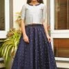 The Stitches Yamini - Navy Blue Margazhi Moments