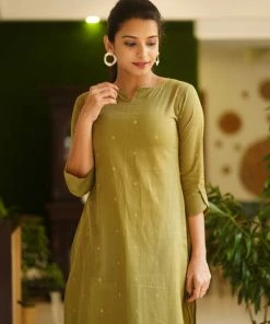The Stitches Margazhi Moments Jillmil - Olive Green