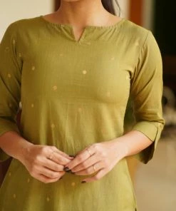 The Stitches Margazhi Moments Jillmil - Olive Green