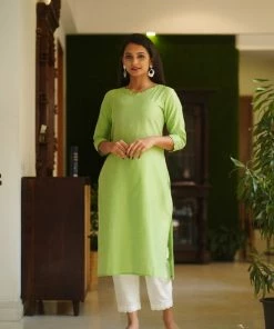 The Stitches Aadrika- Green Margazhi Moments