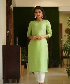 The Stitches Aadrika- Green Margazhi Moments