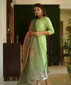 The Stitches Aadrika- Green Margazhi Moments