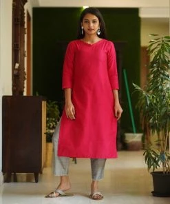 The Stitches Aadrika- Vivid Rose Margazhi Moments