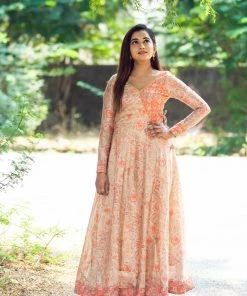 Ekanta Margazhi Moments Aadirika - Peach Chanderi Pastel Dress