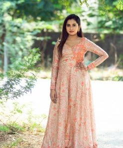 Ekanta Margazhi Moments Aadirika - Peach Chanderi Pastel Dress