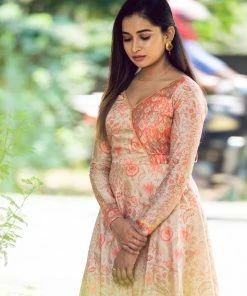 Ekanta Margazhi Moments Aadirika - Peach Chanderi Pastel Dress