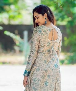 Ekanta Margazhi Moments Aadirika- Blue Chanderi Pastel Dress