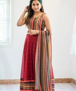 Ekanta Margazhi Moments Aadhini -Maroon