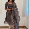 Ekanta Iyla Grey Chanderi Kurti Set