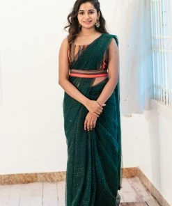 Ekanta Ivy Green Saree Sarees 8 Ekanta Ivy Green Saree Sarees