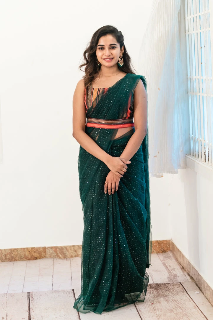 Ekanta Ivy Green Saree Sarees 3 Ekanta Ivy Green Saree Sarees