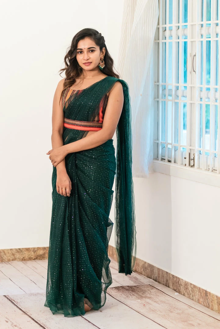 Ekanta Ivy Green Saree Sarees 4 Ekanta Ivy Green Saree Sarees