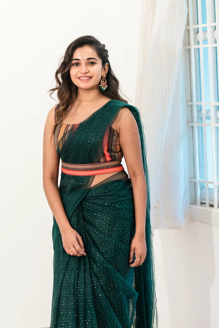 Ekanta Ivy Green Saree Sarees 5 Ekanta Ivy Green Saree Sarees