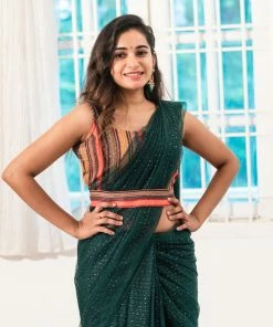 Ekanta Ivy Green Saree Sarees 11 Ekanta Ivy Green Saree Sarees