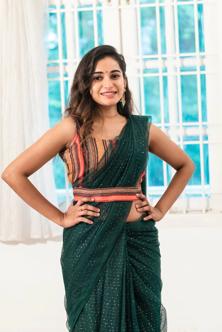 Ekanta Ivy Green Saree Sarees 6 Ekanta Ivy Green Saree Sarees