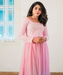 Ekanta Siya Sequins Pink-Blue Ombrey Dress