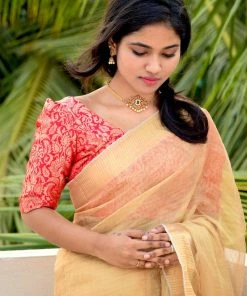 Aara Tops & Blouses Zeenath Red - Blouse