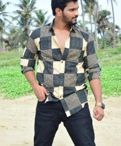 Aara Men's Shirt Mable Checks Shirt