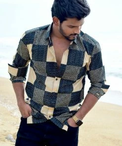Aara Men's Shirt Mable Checks Shirt