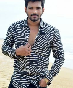 Aara Zebra Stripe Shirt