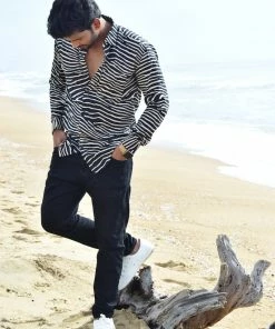 Aara Zebra Stripe Shirt