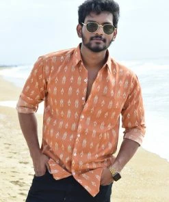 Aara Men's Shirt Chimayo Ikkat Shirt