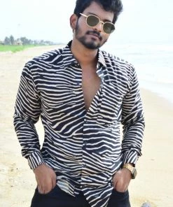 Aara Zebra Stripe Shirt