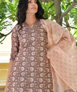 PRINTS VALLEY Floral Bagru Print Kurta Set
