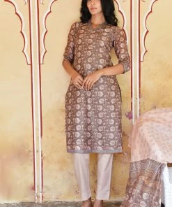 PRINTS VALLEY Floral Bagru Print Kurta Set