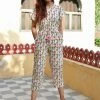 PRINTS VALLEY Jaipur Tales Stripe Floral Jumpsuit