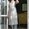 PRINTS VALLEY Grey Stripe Bail Print Set Jaipur Tales