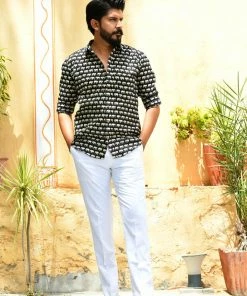 PRINTS VALLEY Black Elephant Shirt