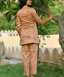 PRINTS VALLEY Jaipur Tales Orange Tulip Coord Set