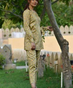 PRINTS VALLEY Jaipur Tales Yellow Tulip Coord Set