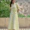 PRINTS VALLEY Yellow Ikat Dress Jaipur Tales