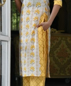 PRINTS VALLEY Yellow Stripe Bail Print Set