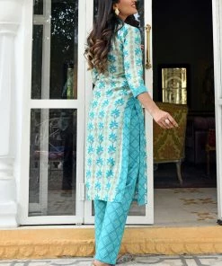 PRINTS VALLEY Jaipur Tales Blue Stripe Bail Print Set