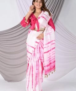 Kali Clothing Fuchsia Uppada Silk Shibori Saree Sarees