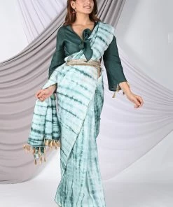 Kali Clothing Green Uppada Silk Shibori Saree