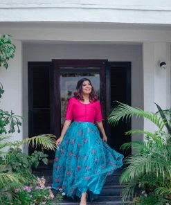 ATHIRA Aria Blue Madras Rhapsody