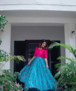 ATHIRA Aria Blue Madras Rhapsody