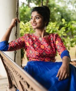 Magizham Jhanvi - Patola Blue