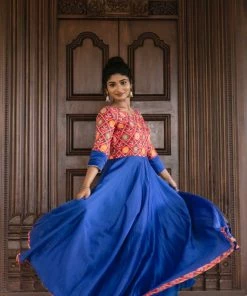 Magizham Jhanvi - Patola Blue