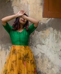 ATHIRA Madras Rhapsody Aria - Yellow