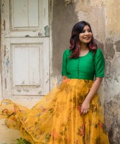 ATHIRA Madras Rhapsody Aria - Yellow