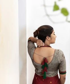 Ekanta Margazhi Moments Caruvi Grey Kalamkari Dress