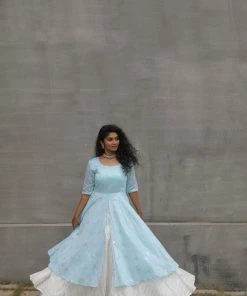 Magizham Sparkle Blue Double